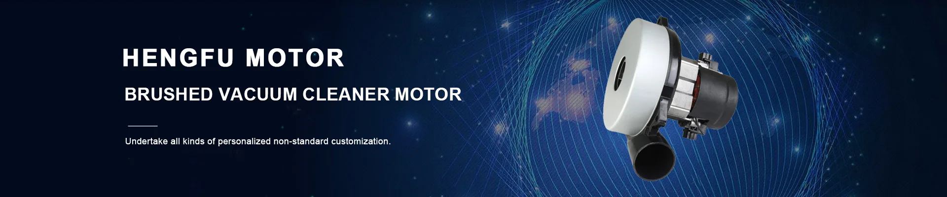 Geborstelde stofzuigermotor